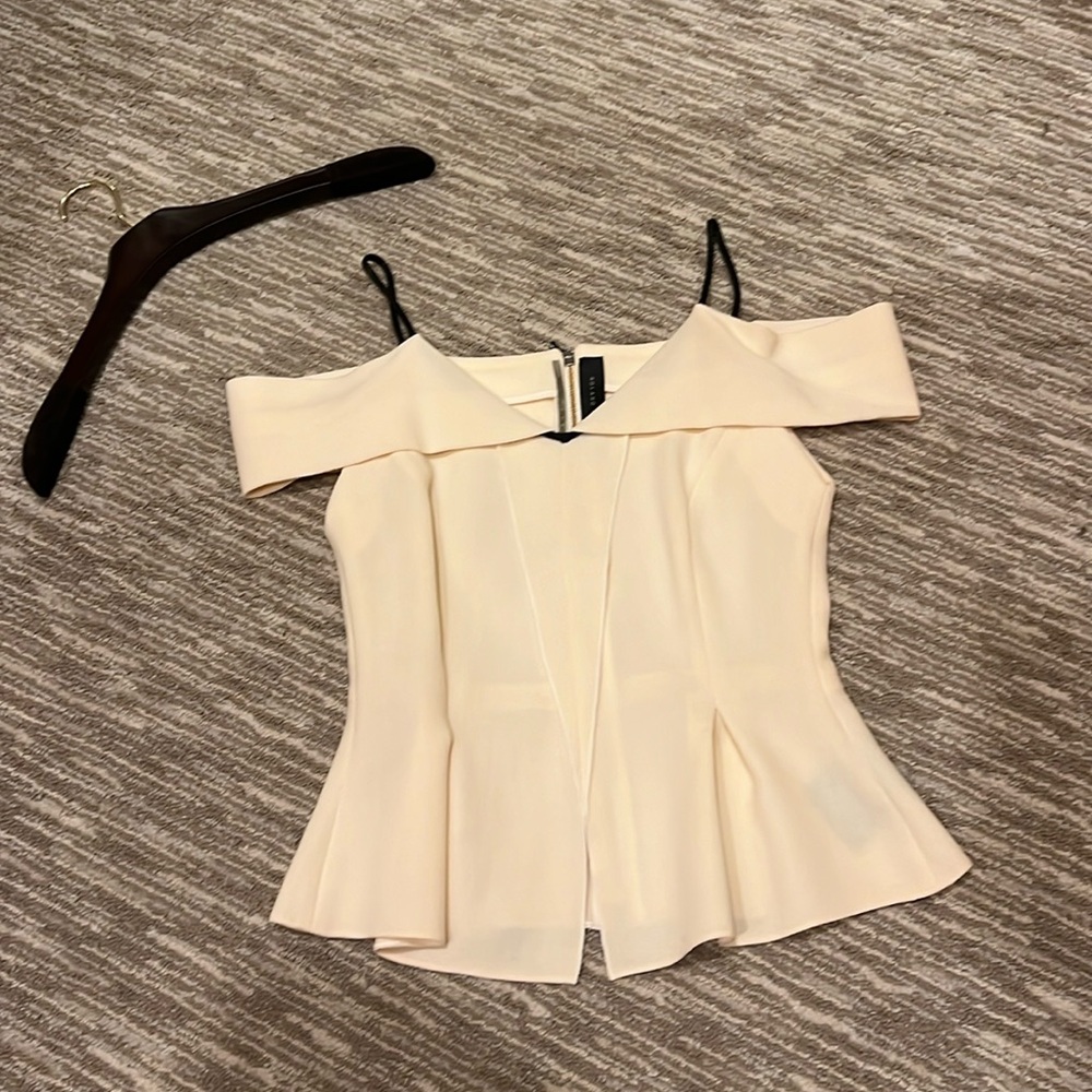 Roland Mouret cream off shoulder US size 6
